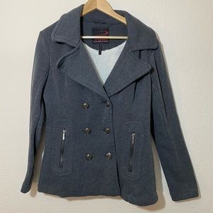 Gray pea coat